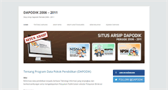 Desktop Screenshot of dapodik.org